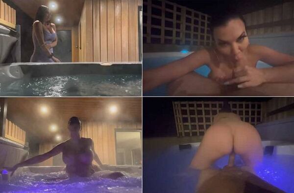 Jasmine Jae – Night Time Outdoor Hot Tub Fuck [XXX FREE]